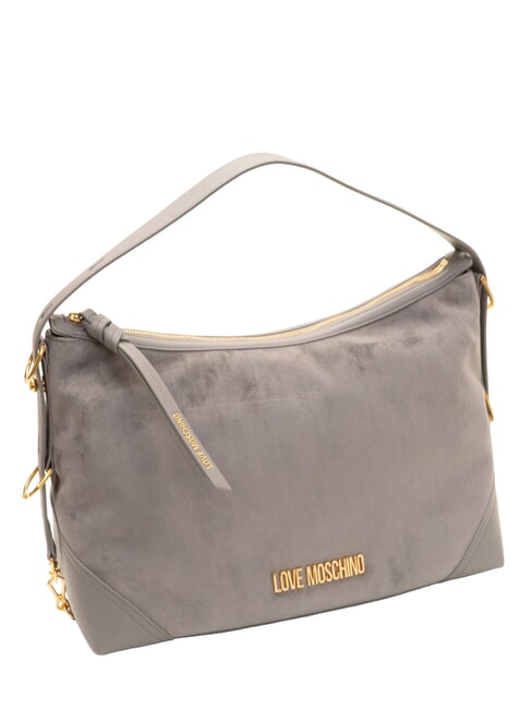 SIGNATURE ZIP Bolso de hombro ajustable gris/gris - Bolsos Mujer