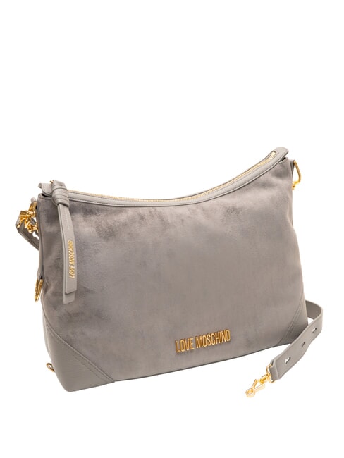SIGNATURE ZIP Bolso de hombro ajustable gris/gris - Bolsos Mujer