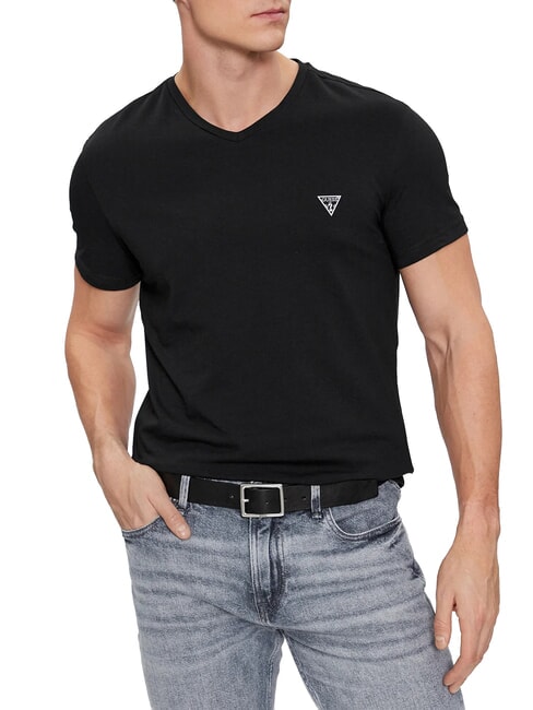 CALEB HERO Juego de 2 camisetas negro azabache con escarcha g - camiseta