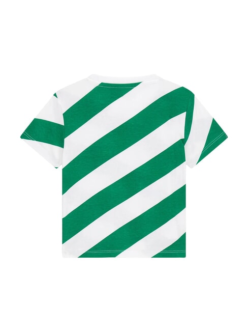 KID Camiseta de algod&oacute;n franja diagonal de oliva - Camiseta ni&ntilde;o