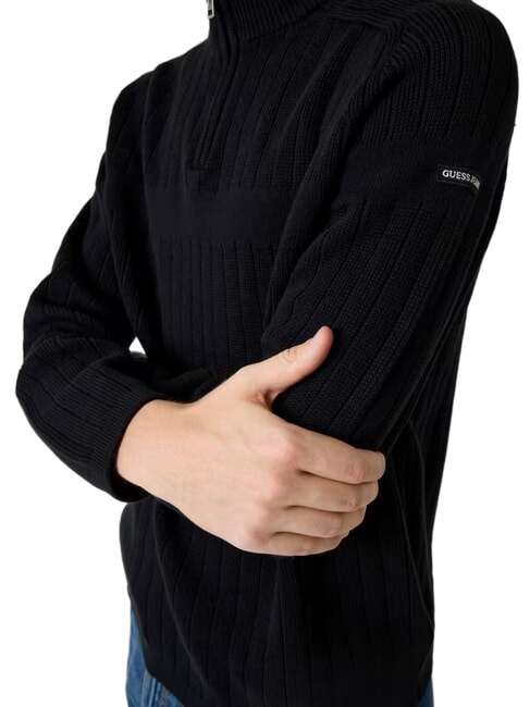 ZIP Su&eacute;ter de algod&oacute;n jetbla - Su&eacute;teres de los hombres