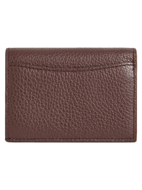 METALLIC SOFT Cartera compacta de cuero baya - Carteras Mujer