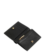 COCCINELLE METALLIC SOFT Cartera compacta de cuero negro - Carteras Mujer - 2