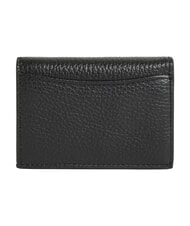 COCCINELLE METALLIC SOFT Cartera compacta de cuero negro - Carteras Mujer - 3
