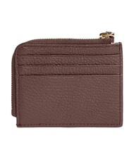 COCCINELLE TASSEL Tarjetero con cremallera en piel martillada baya - Carteras Mujer - 3