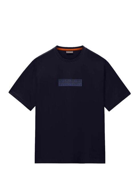 S-BOX LOGO SS 1 Camiseta de algod&oacute;n blu marine - camiseta