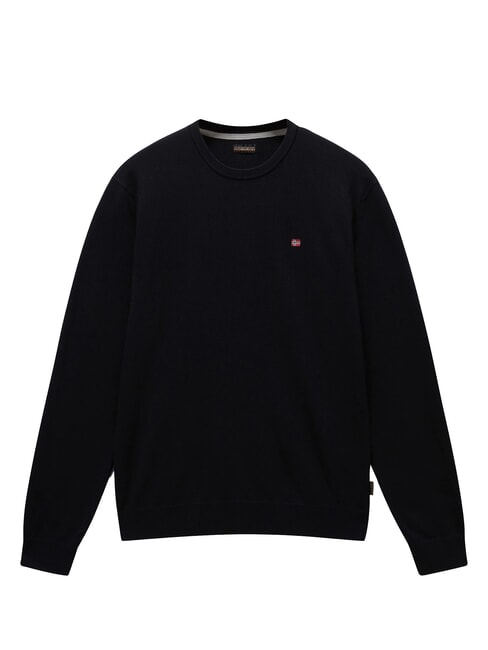 DROZ Jersey de cuello redondo negro 041 - Su&eacute;teres de los hombres