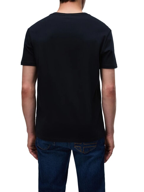 SALIS Camiseta de algod&oacute;n negro 041 - camiseta