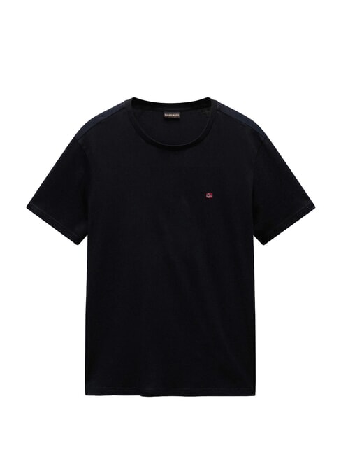 SALIS Camiseta de algod&oacute;n negro 041 - camiseta