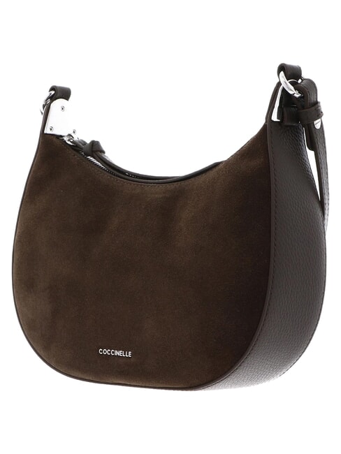 FUJIKO SUEDE BI Bolso de hombro de piel lodo - Bolsos Mujer
