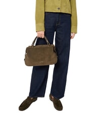 COCCINELLE LIZZIE SUED.BIM Bolso de mano con correa para el hombro, de piel. - Bolsos Mujer