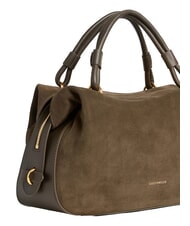 COCCINELLE LIZZIE SUED.BIM Bolso de mano con correa para el hombro, de piel. lodo - Bolsos Mujer - 4