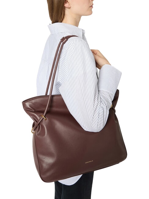 LIZZIE Bolso de hombro de piel para compras baya - Bolsos Mujer