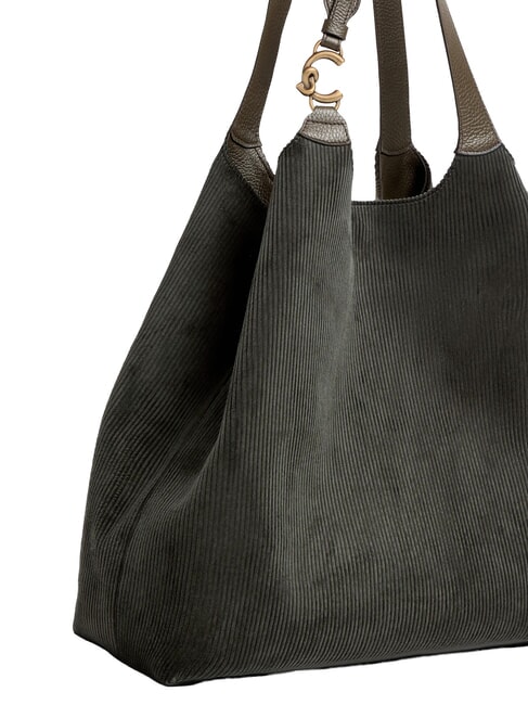 C-EASY CORDURO Bolso de hombro de piel para compras lodo - Bolsos Mujer