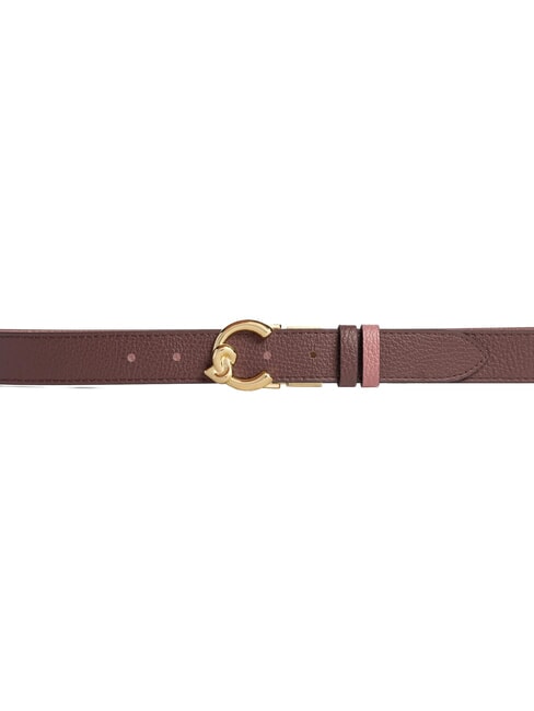 C-ME BICOLOR  Cintur&oacute;n de cuero reversible baya/rosa de invierno - Cinturones