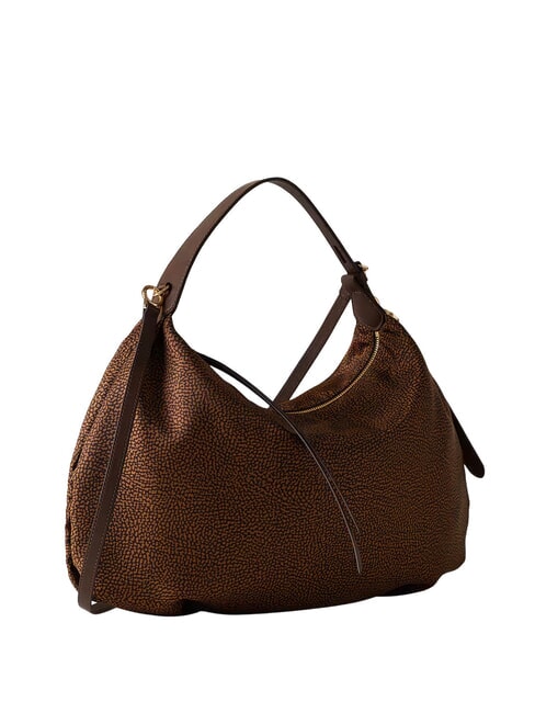 PRIVE L Bolso de hombro con correa para el hombro. casta&ntilde;a - Bolsos Mujer