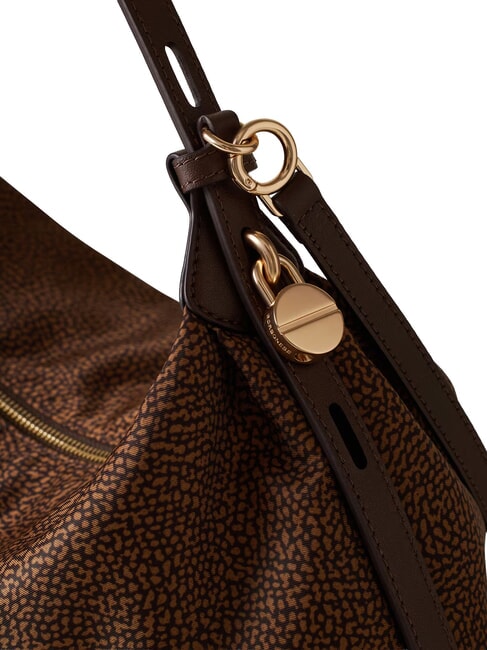 PRIVE L Bolso de hombro con correa para el hombro. casta&ntilde;a - Bolsos Mujer