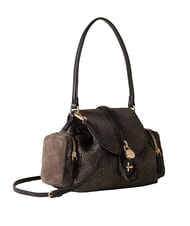 BORBONESE POCHE Bolso de hombro con correa para el hombro. alquitr&aacute;n - Bolsos Mujer - 2