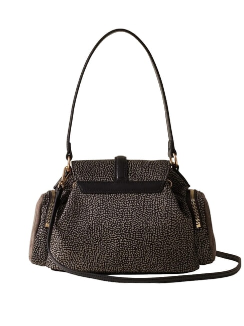 POCHE Bolso de hombro con correa para el hombro. alquitr&aacute;n - Bolsos Mujer