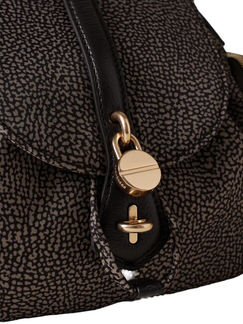 POCHE Bolso de hombro con correa para el hombro. alquitr&aacute;n - Bolsos Mujer