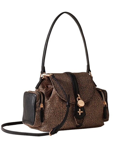 POCHE Bolso de hombro con correa para el hombro. OP / NATURAL / NEGRO - Bolsos Mujer