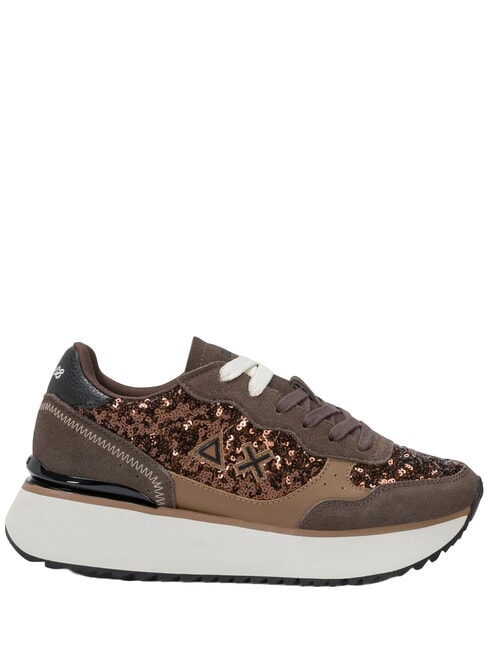 BIG ALLY SEQUIN Zapatillas Marr&oacute;n - Zapatos Mujer