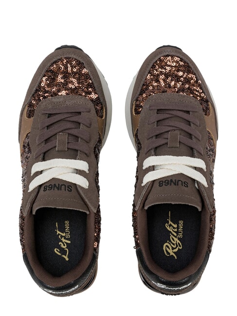 BIG ALLY SEQUIN Zapatillas Marr&oacute;n - Zapatos Mujer