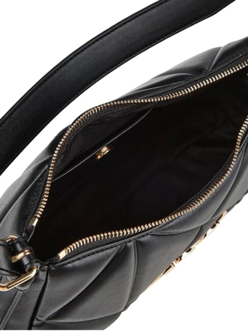 EMBOSSED QUILTED Bolso de hombro ajustable negro - Bolsos Mujer