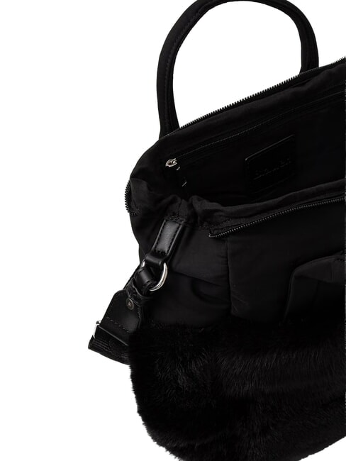 PADDED Bolso de mano con correa para el hombro. NEGRO - Bolsos Mujer