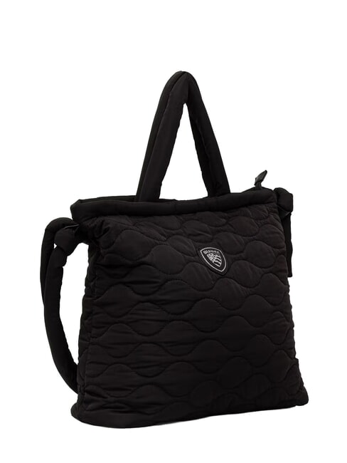 PUFF Bolso de mano con correa para el hombro. NEGRO - Bolsos Mujer