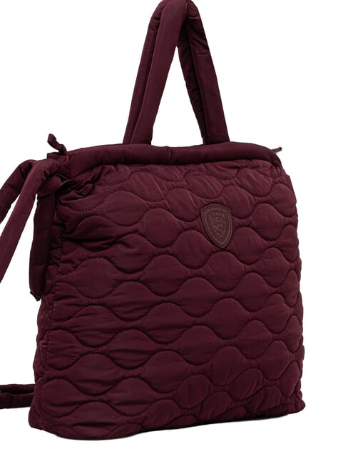 PUFF Bolso de mano con correa para el hombro. Burdeos - Bolsos Mujer