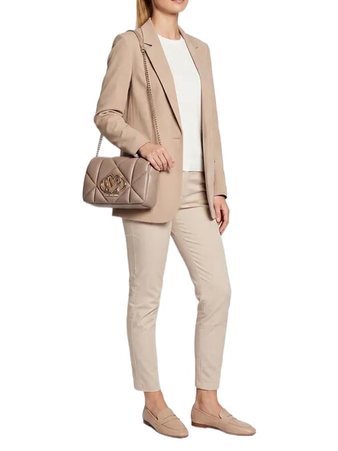 SMART DAILY Bolso de hombro, cadena arena - Bolsos Mujer