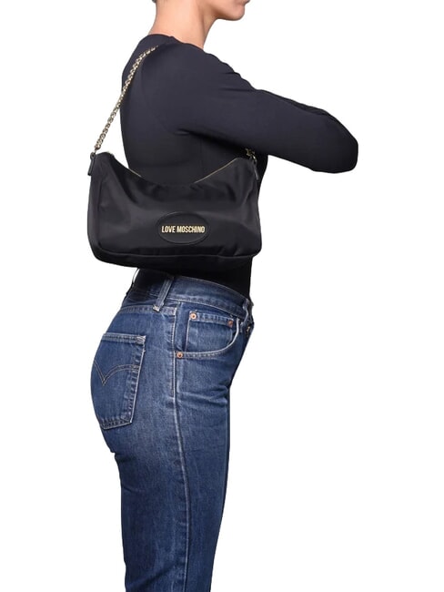 CITY CORE Bolso de hombro con correa de cadena. negro - Bolsos Mujer