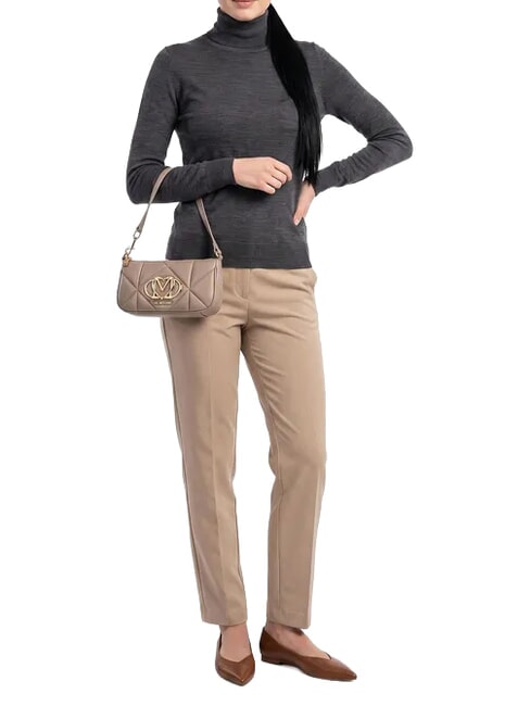 EMBOSSED QUILTED Bolso de hombro arena - Bolsos Mujer