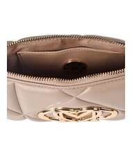 LOVE MOSCHINO EMBOSSED QUILTED Bolso de hombro arena - Bolsos Mujer - 4