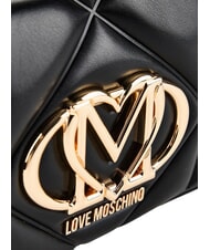 LOVE MOSCHINO EMBOSSED QUILTED Bolso de hombro negro - Bolsos Mujer - 4