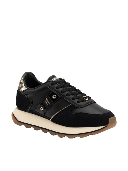 MILLS Zapatillas deportivas para mujer negro/leopardo - Zapatos Mujer
