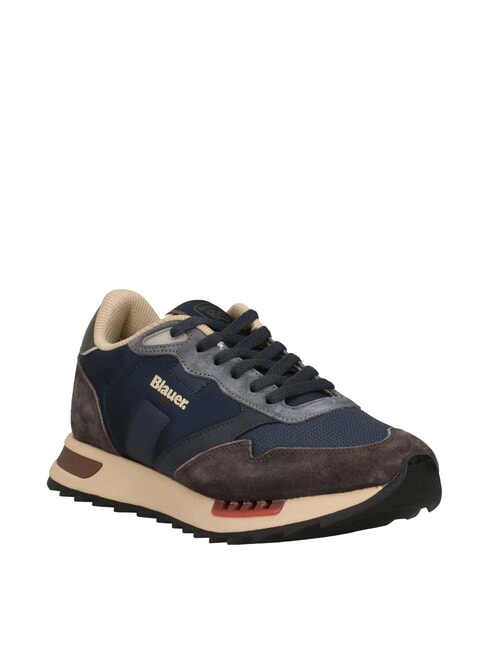 RYDER Zapatillas azul marino/marr&oacute;n - Zapatos Hombre