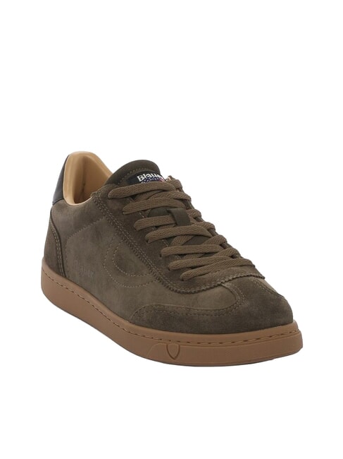 LOWELL Zapatillas de cuero VERDE MILITAR - Zapatos Hombre