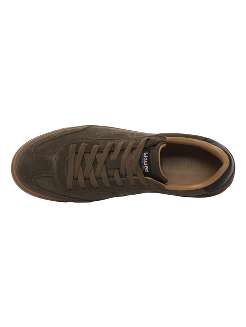 LOWELL Zapatillas de cuero VERDE MILITAR - Zapatos Hombre