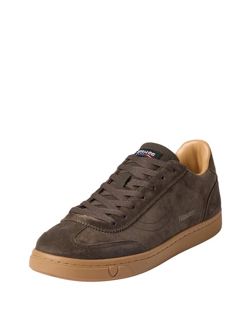 LOWELL Zapatillas de cuero marr&oacute;n - Zapatos Hombre