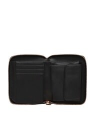 LOVE MOSCHINO EMBOSSED QUILTED Cartera compacta con cierre de cremallera negro - Carteras Mujer - 3
