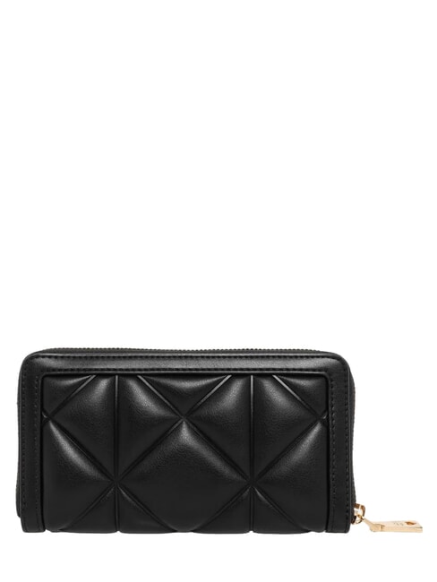 EMBOSSED QUILTED Cartera grande con cremallera. negro - Carteras Mujer