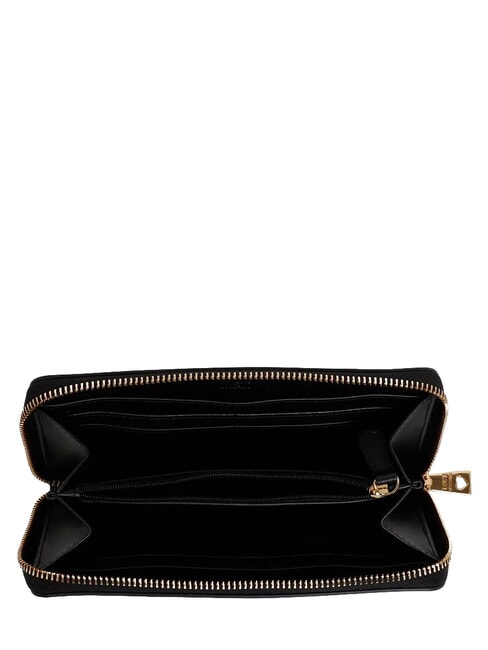 EMBOSSED QUILTED Cartera grande con cremallera. negro - Carteras Mujer