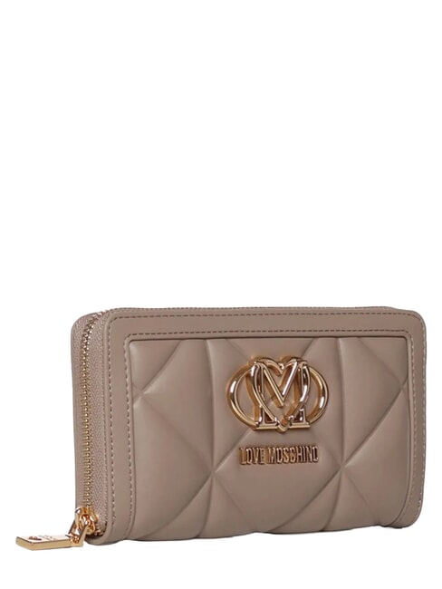 EMBOSSED QUILTED Cartera grande con cremallera. arena - Carteras Mujer