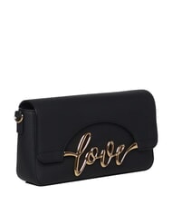 LOVE MOSCHINO ITALICS LOVE Bolso de hombro negro - Bolsos Mujer - 2