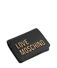 LOVE MOSCHINO BOLD LOVE Cartera compacta con cierre de cremallera negro - Carteras Mujer - 4