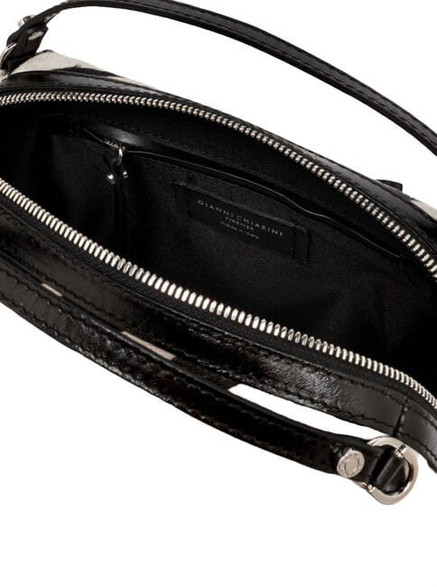 ALIFA Bolso de hombro de piel con correa para el hombro. cebra blanca y negra - Bolsos Mujer
