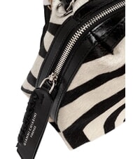 GIANNI CHIARINI ALIFA Bolso de hombro de piel con correa para el hombro. cebra blanca y negra - Bolsos Mujer - 6
