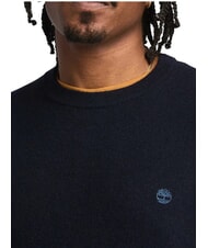 TIMBERLAND MERINO Jersey de cuello redondo en mezcla de lana zafiro oscuro/vaquero oscuro - Su&eacute;teres de los hombres - 3